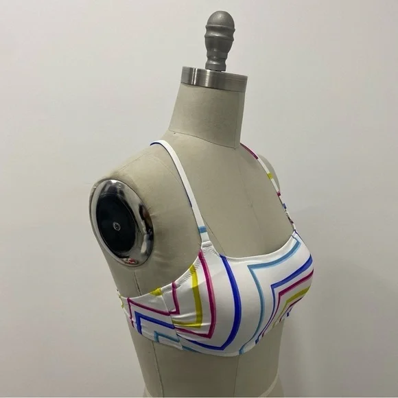 Women’s Light Lift Square Neck Bralette Bikini Top Shade & Shore™ Multi Size 34B - Picture 2 of 11